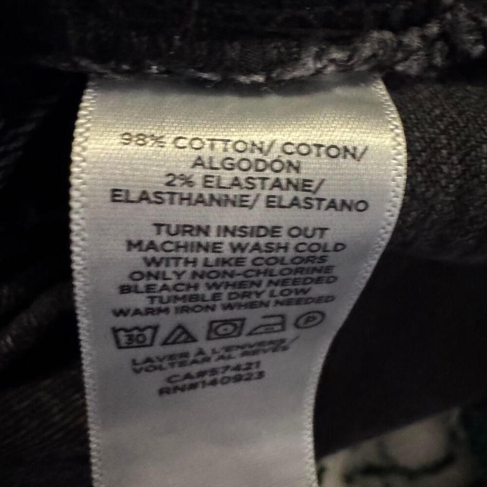 LOFT Black Wash Denim Cutoff Shorts Womens Size 4 27 High Rise Raw Hem - Picture 5 of 5